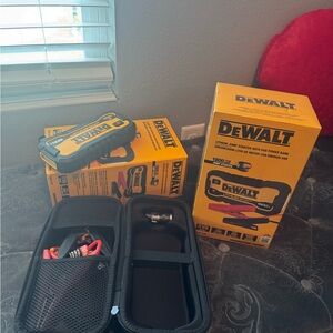 SOLD DEWALT Portable Lithium Jump Starter Pack - Yellow & Black
